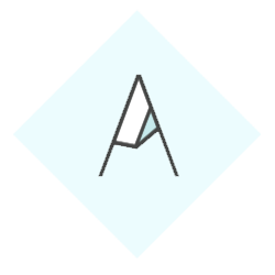 Logo initiale bleu